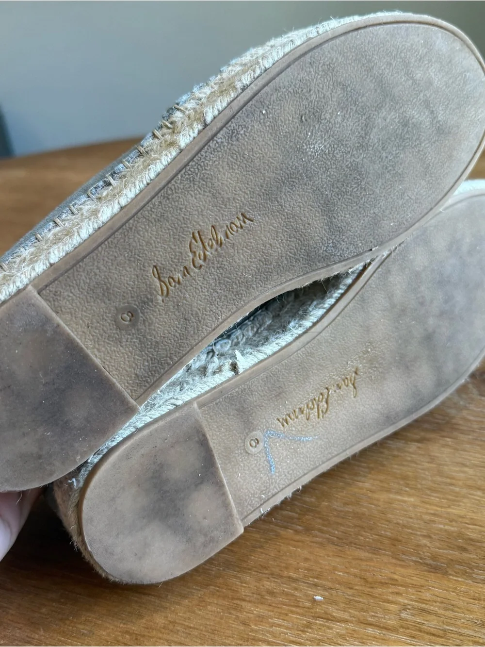 Sam Edelman slip-on espadrilles Light Sage Size 8